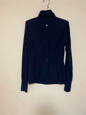 lululemon athletica Navy Long Sleeve Peplum Jacket
